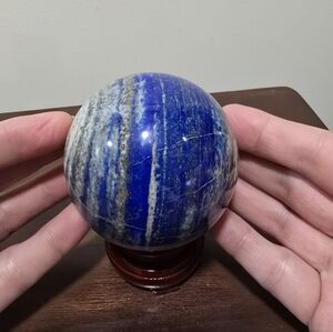 1.5 lbs Lapis Lazuli Crystal Sphere 75 mm